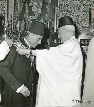 1956 - The Bey of Tunis decorating Eltaher